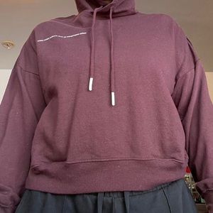 Burgundy Gym Hoodie